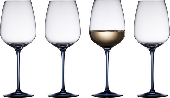 Lyngby Glas Vienna Wijnglas 53 cl 4 st. Blauw - Lyngby Glas - Accessoire Loods