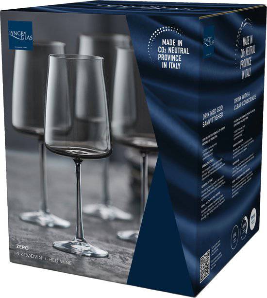 Lyngby Glas Krystal Zero Rode wijnglas 54 cl 4 st.