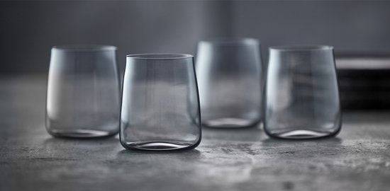 Lyngby Glas Krystal Zero Waterglas 42 cl 4 st. Smoke