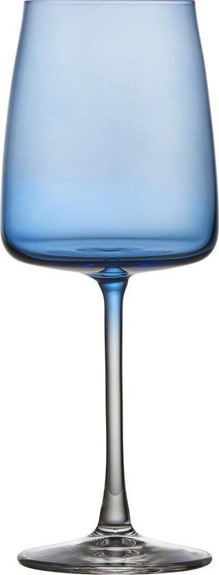 Lyngby Glas Krystal Zero Wit wijnglas 43 cl 4 st. Blauw