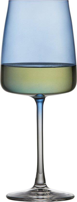 Lyngby Glas Krystal Zero Wit wijnglas 43 cl 4 st. Blauw