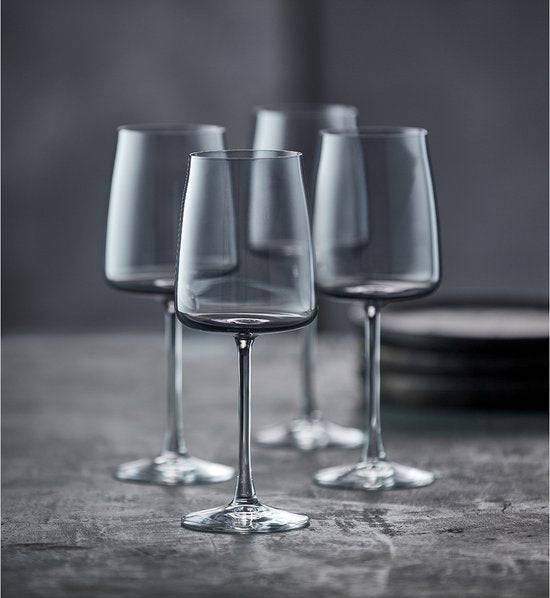 Lyngby Glas Krystal Zero Wit wijnglas 43 cl 4 st. Smoke