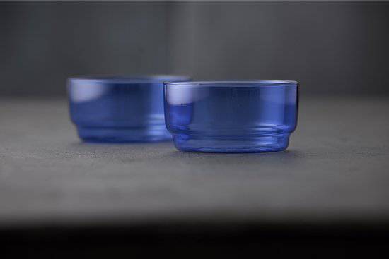Lyngby Glas Torino Kom 12 cm 2 st. Blauw