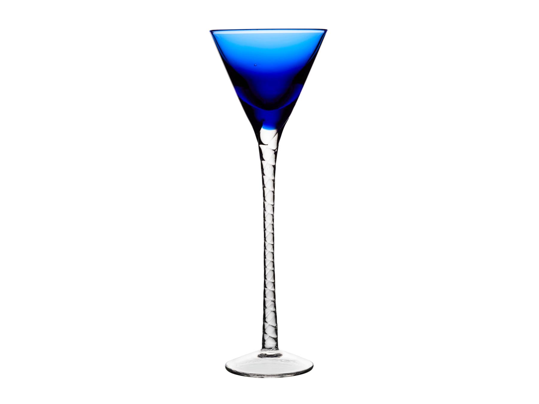 Lyngby Aquavit / borrel / schnaps glas London 18 cm hoog - 5 cl - set van 6 stuks - colour mix - Accessoire Loods