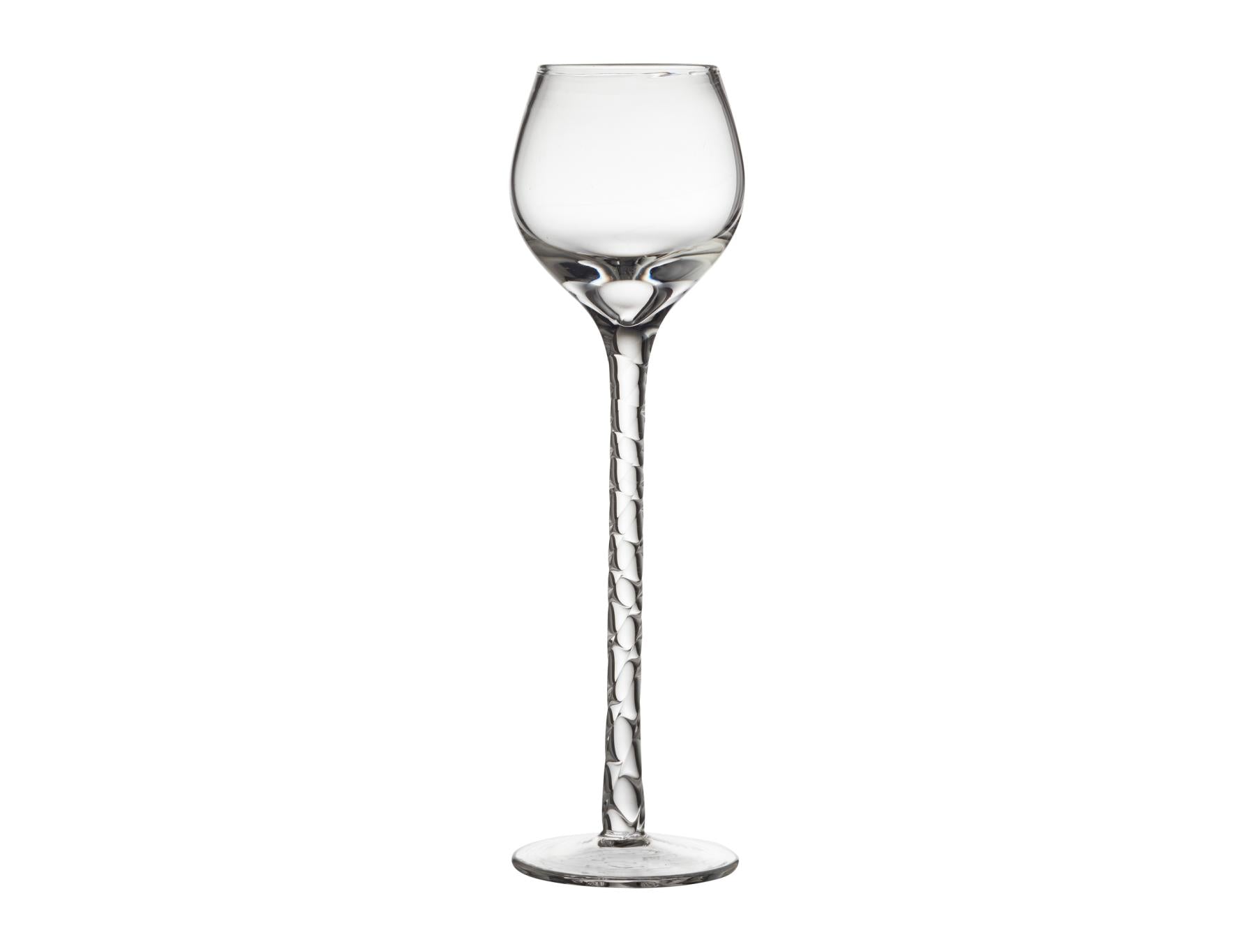 Lyngby Aquavit / borrel / schnaps glaasjes Rome 18 cm hoog - 5 cl - set van 6 stuks - helder glas - Accessoire Loods