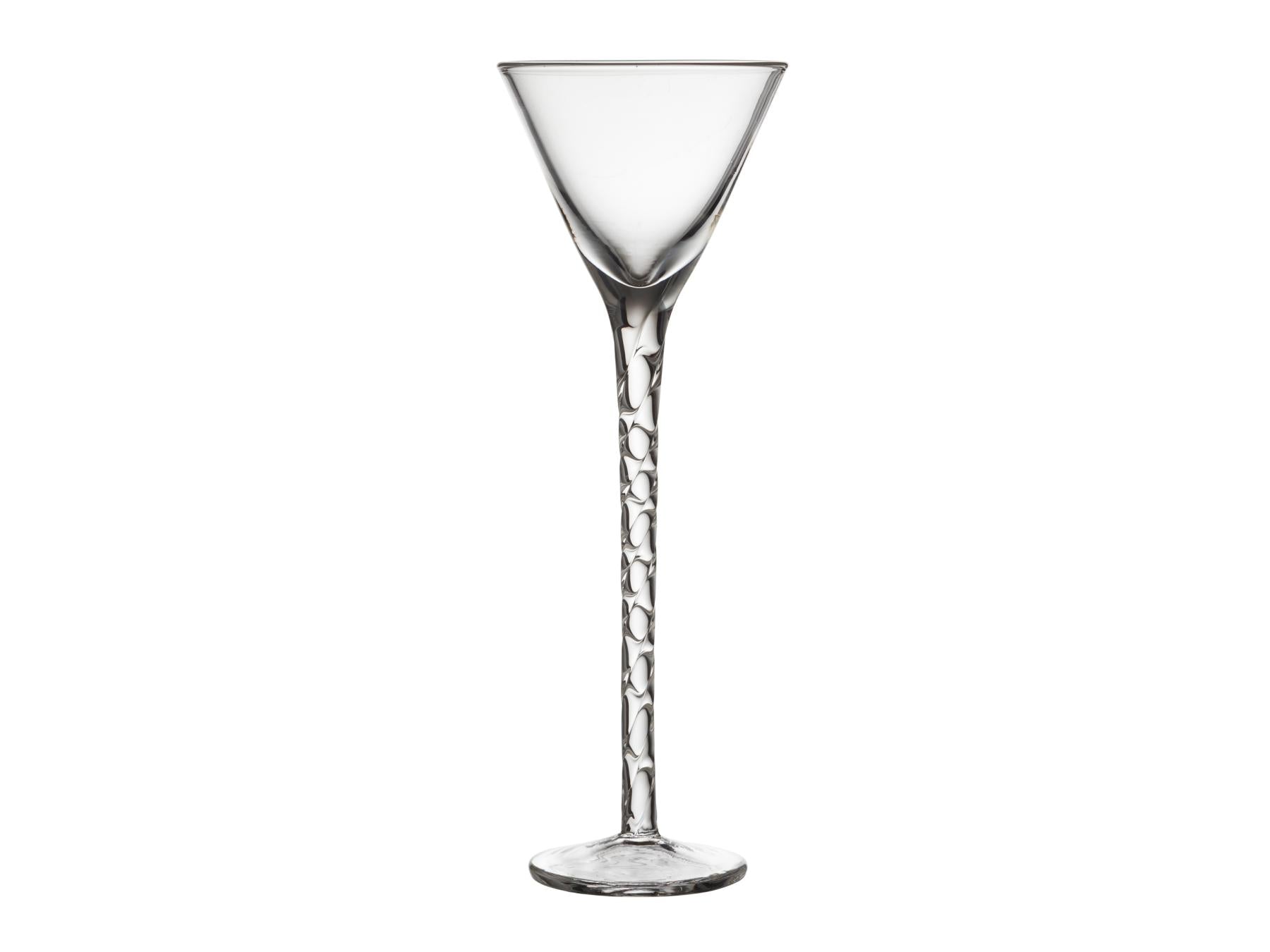 Lyngby Aquavit / borrel / schnaps glaasjes Rome 18 cm hoog - 5 cl - set van 6 stuks - helder glas - Accessoire Loods