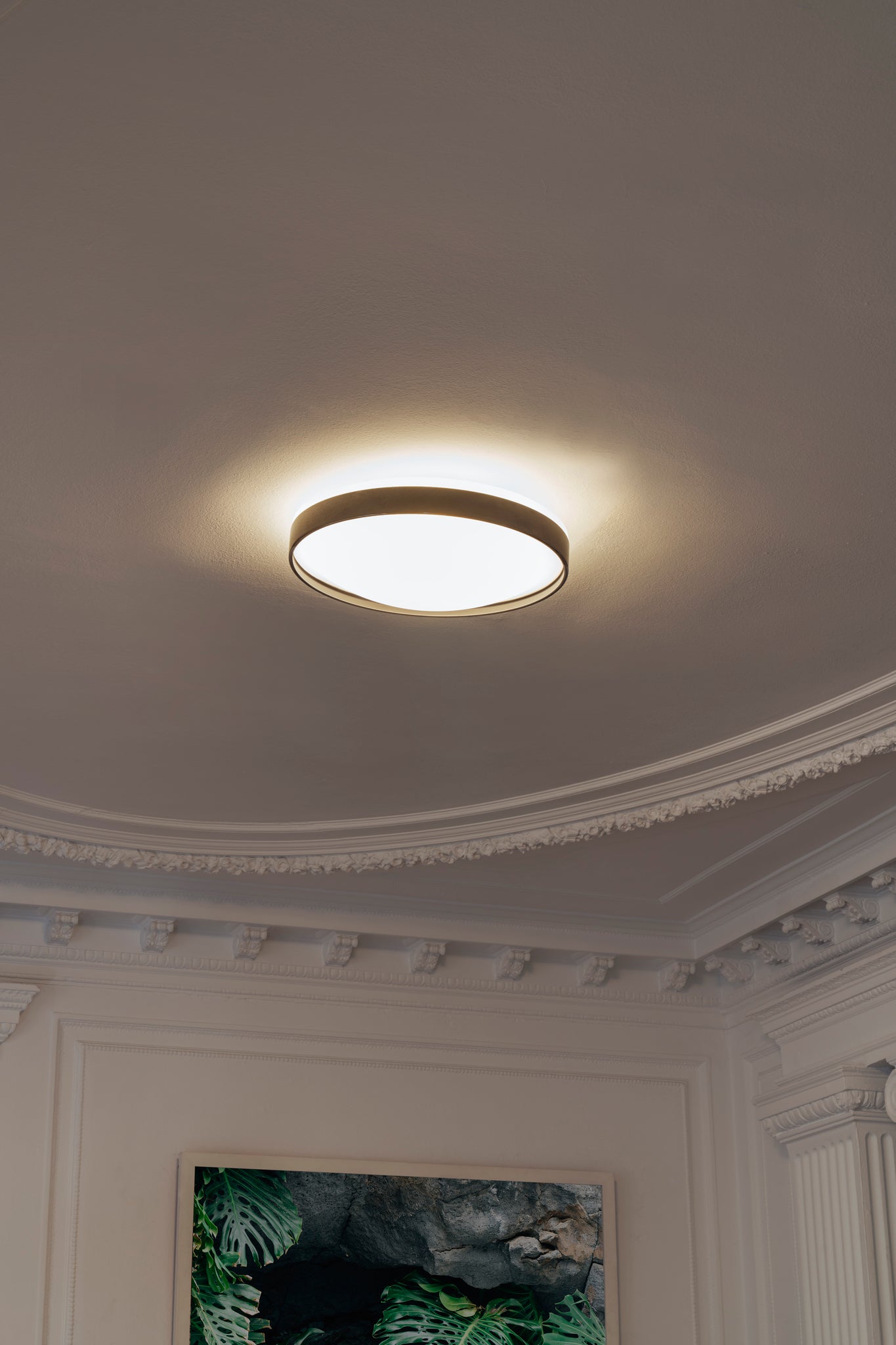 Alina ceiling lamp @ 50 cm 3 x E27 Shiny chrome + black textured interior - Milan - Accessoire Loods