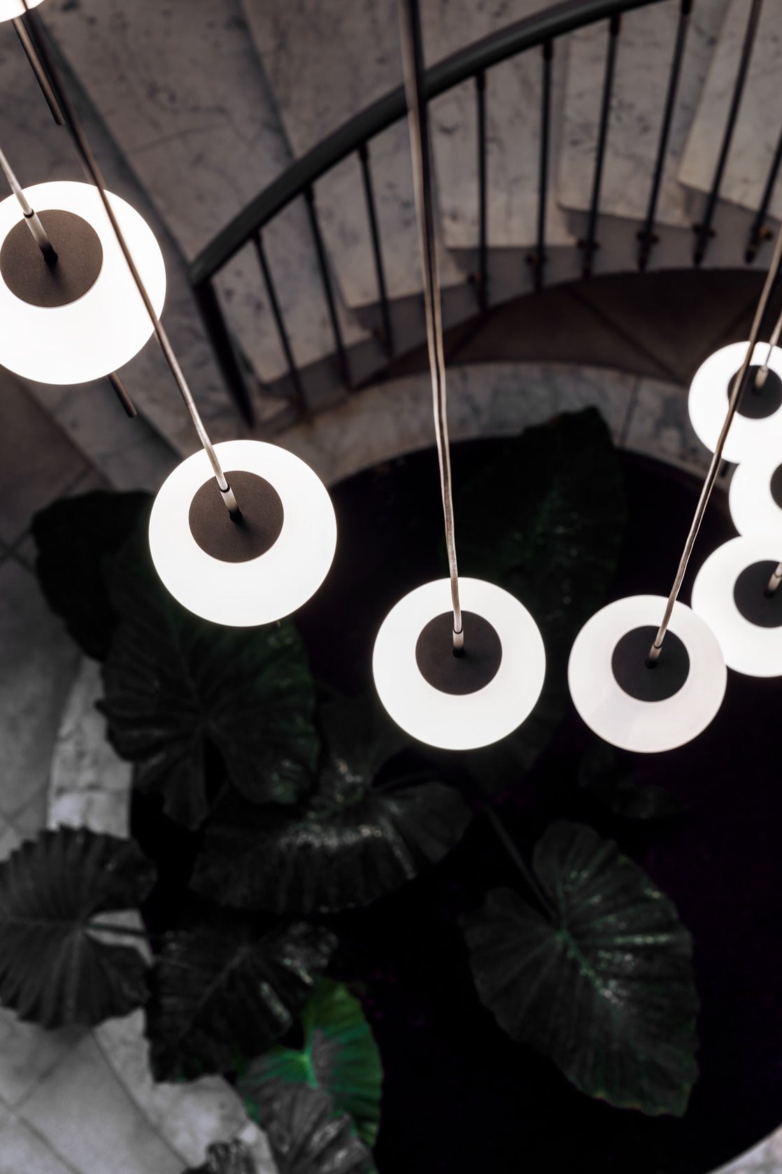 Astros Pendant 2 x G9 textured black without canopy - Milan - Accessoire Loods