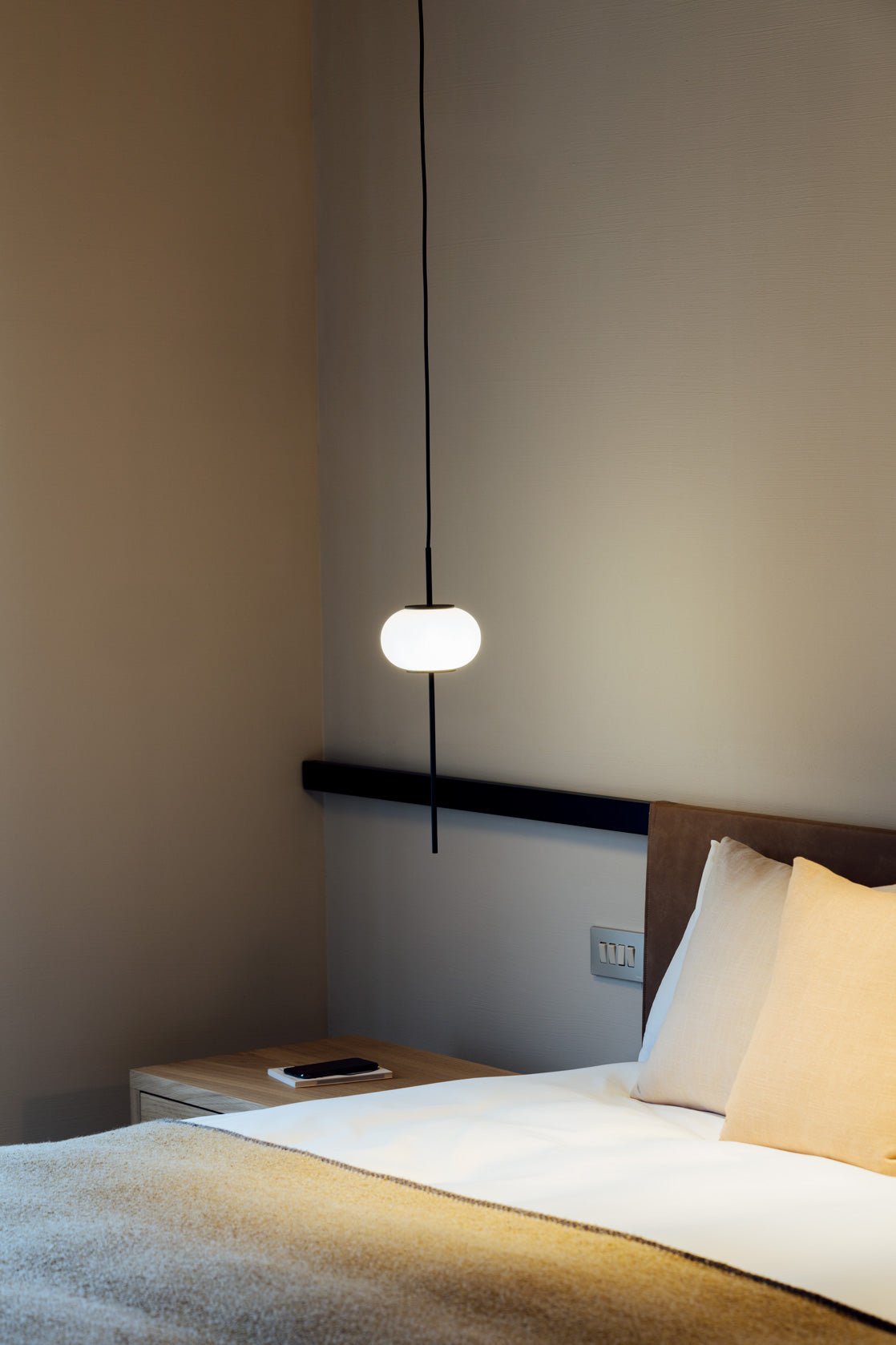 Astros Pendant 2 x G9 textured black without canopy - Milan - Accessoire Loods