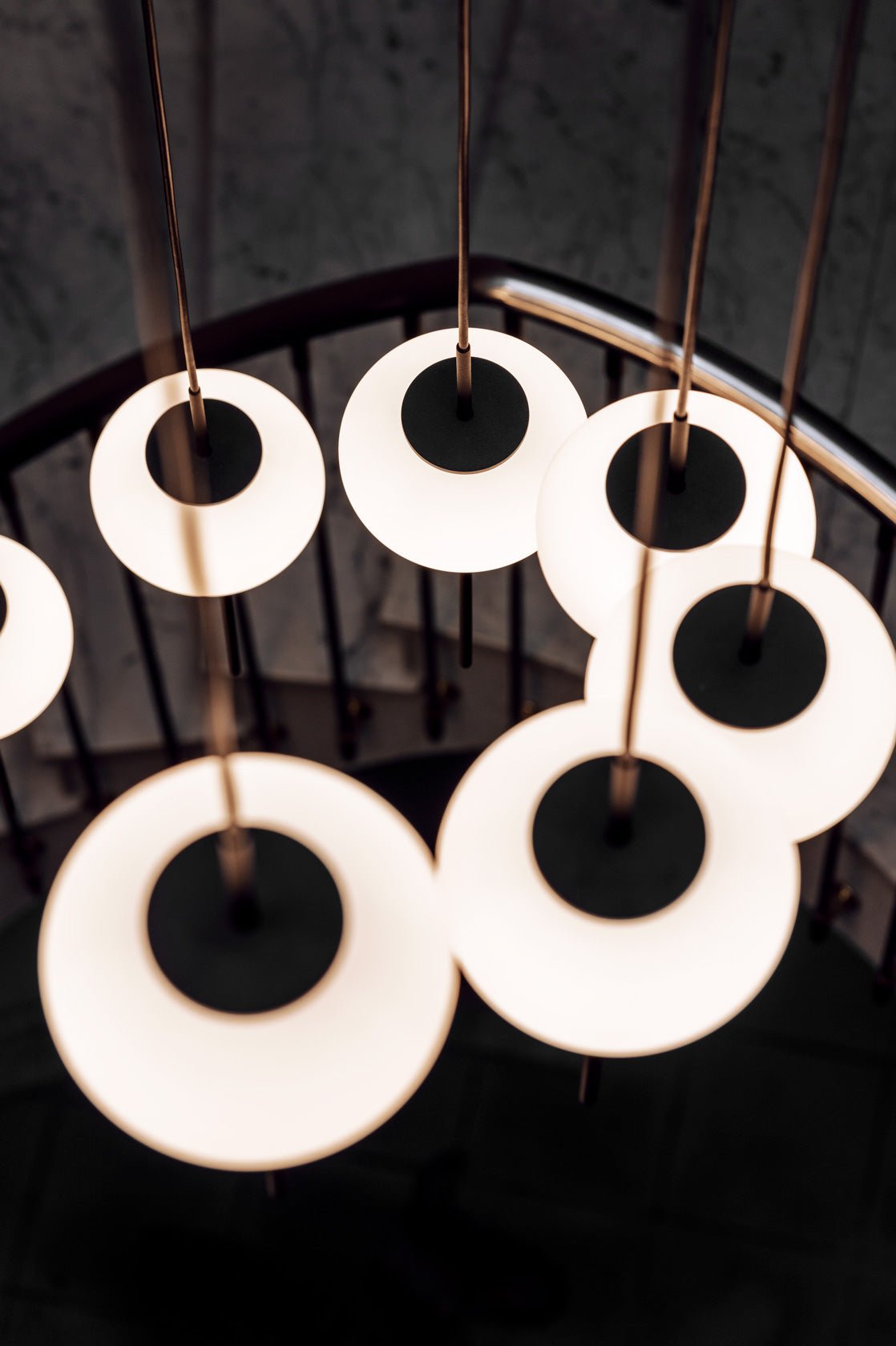 Astros Pendant 2 x G9 textured black without canopy - Milan - Accessoire Loods