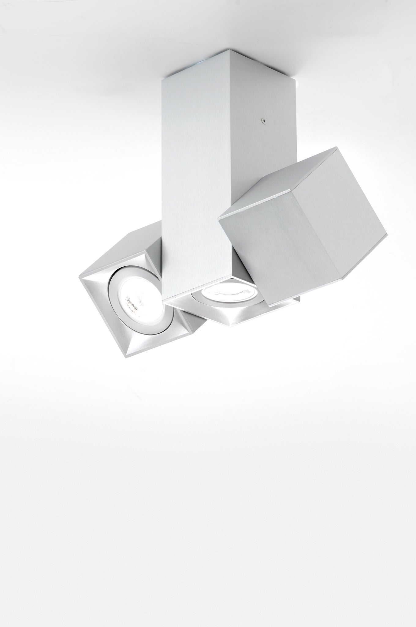 Dau 80 ceiling lamp 3 x GU10 Brushed aluminum - Milan - Accessoire Loods