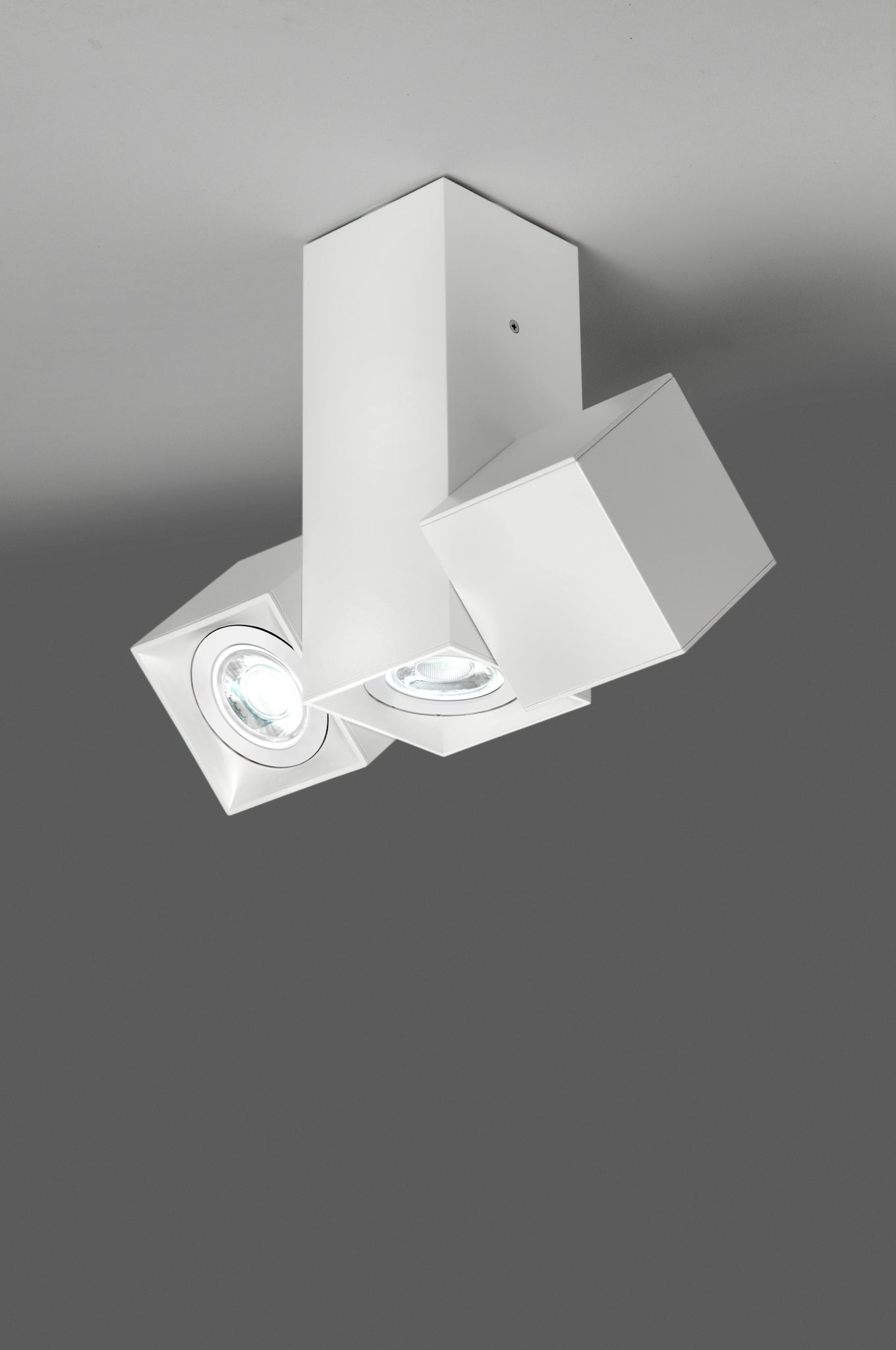 Dau 80 ceiling lamp 3 x GU10 textured white - Milan - Accessoire Loods
