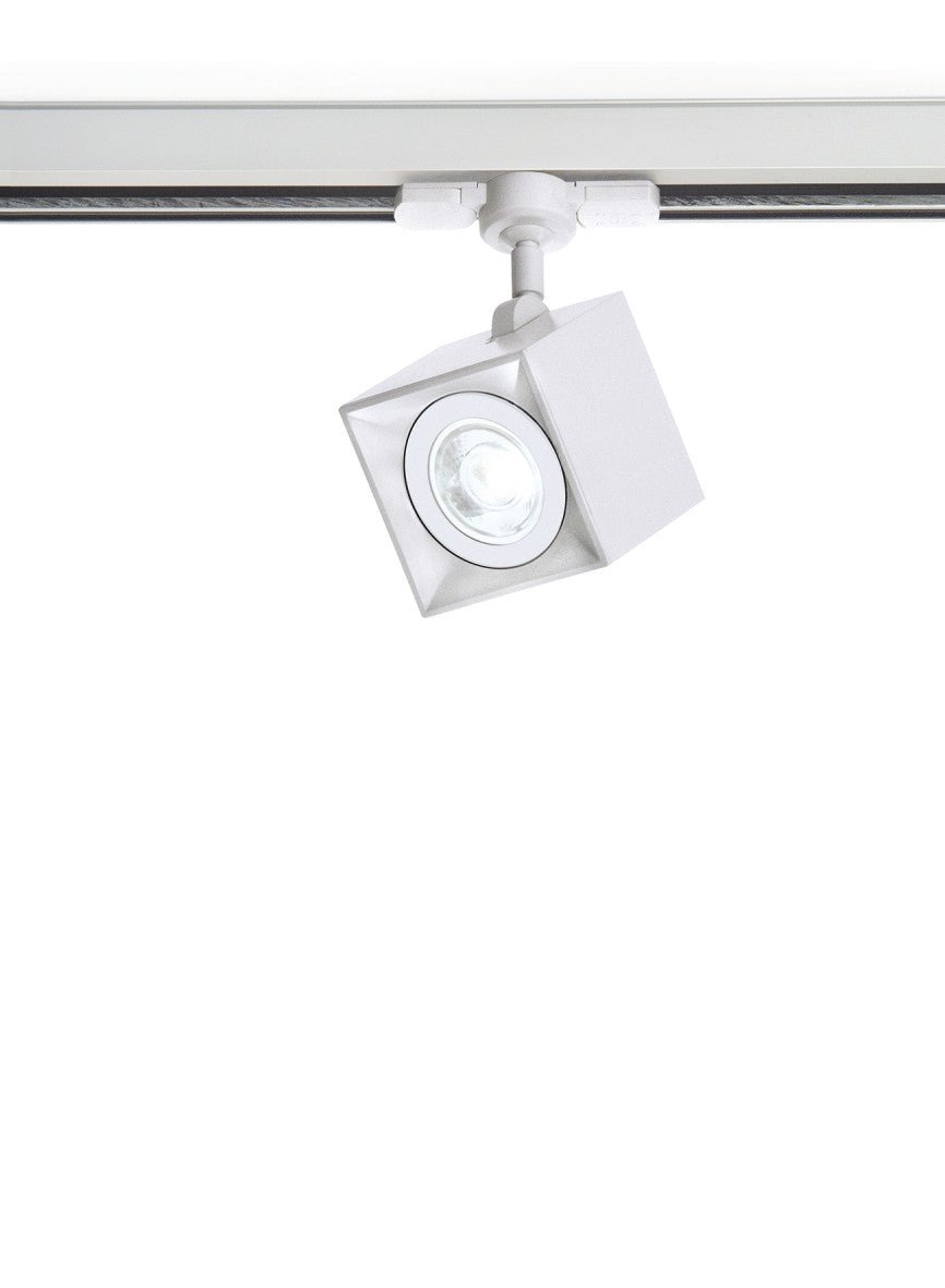 Dau 80 Track spotlight 3P GU10 Satin aluminum - Milan - Accessoire Loods