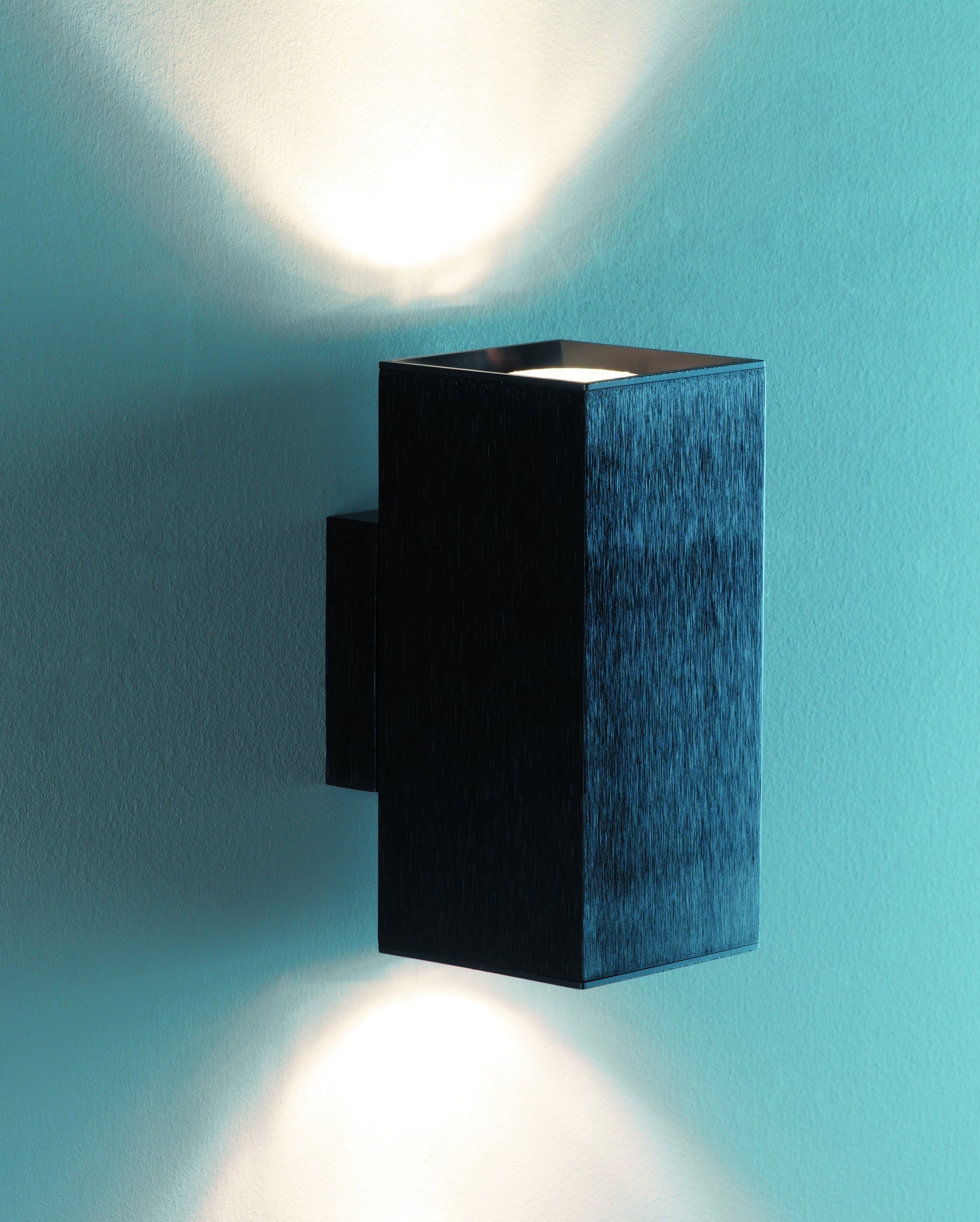 Dau 80 Wall lamp 2 x GU10 Brushed black aluminum - Milan - Accessoire Loods