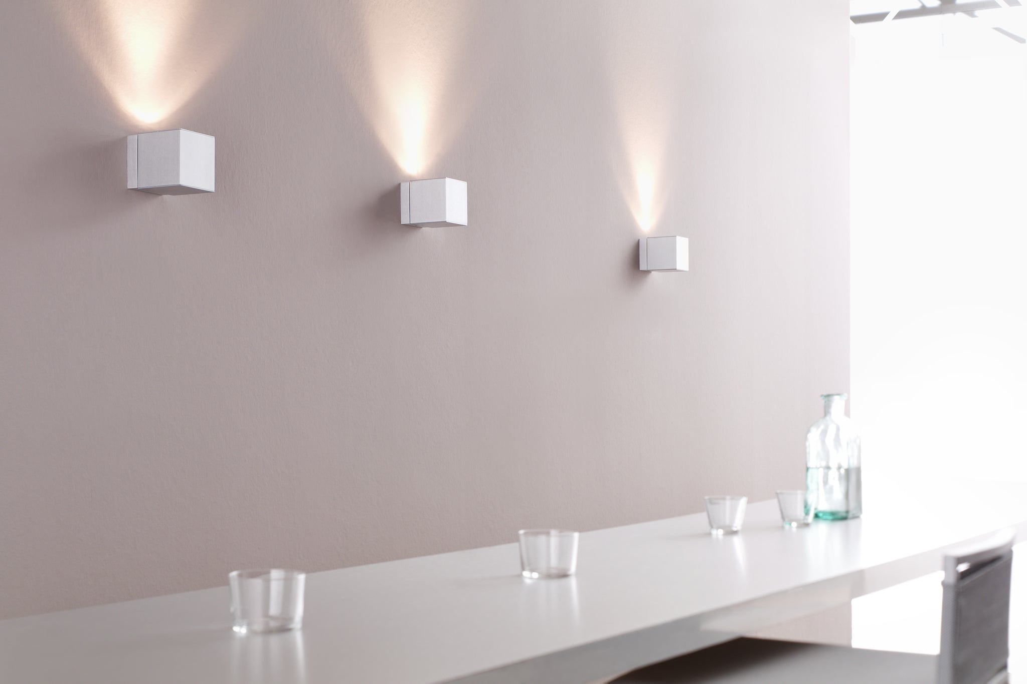 Dau 80 Wall lamp GU10 Brushed aluminum - Milan - Accessoire Loods