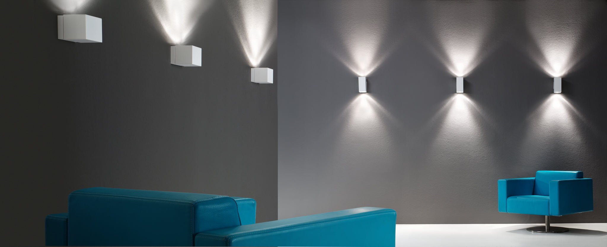 Dau 80 Wall light GU10 textured white - Milan - Accessoire Loods