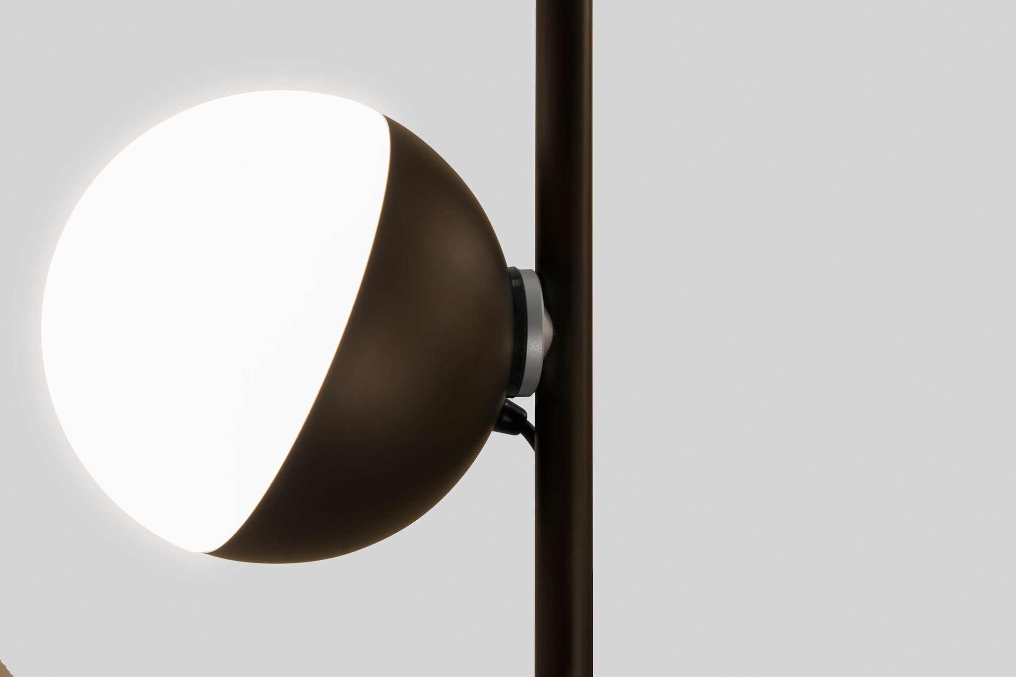 Half Floor Lamp 2 Half @ 16 cm textured black - Milan - Accessoire Loods