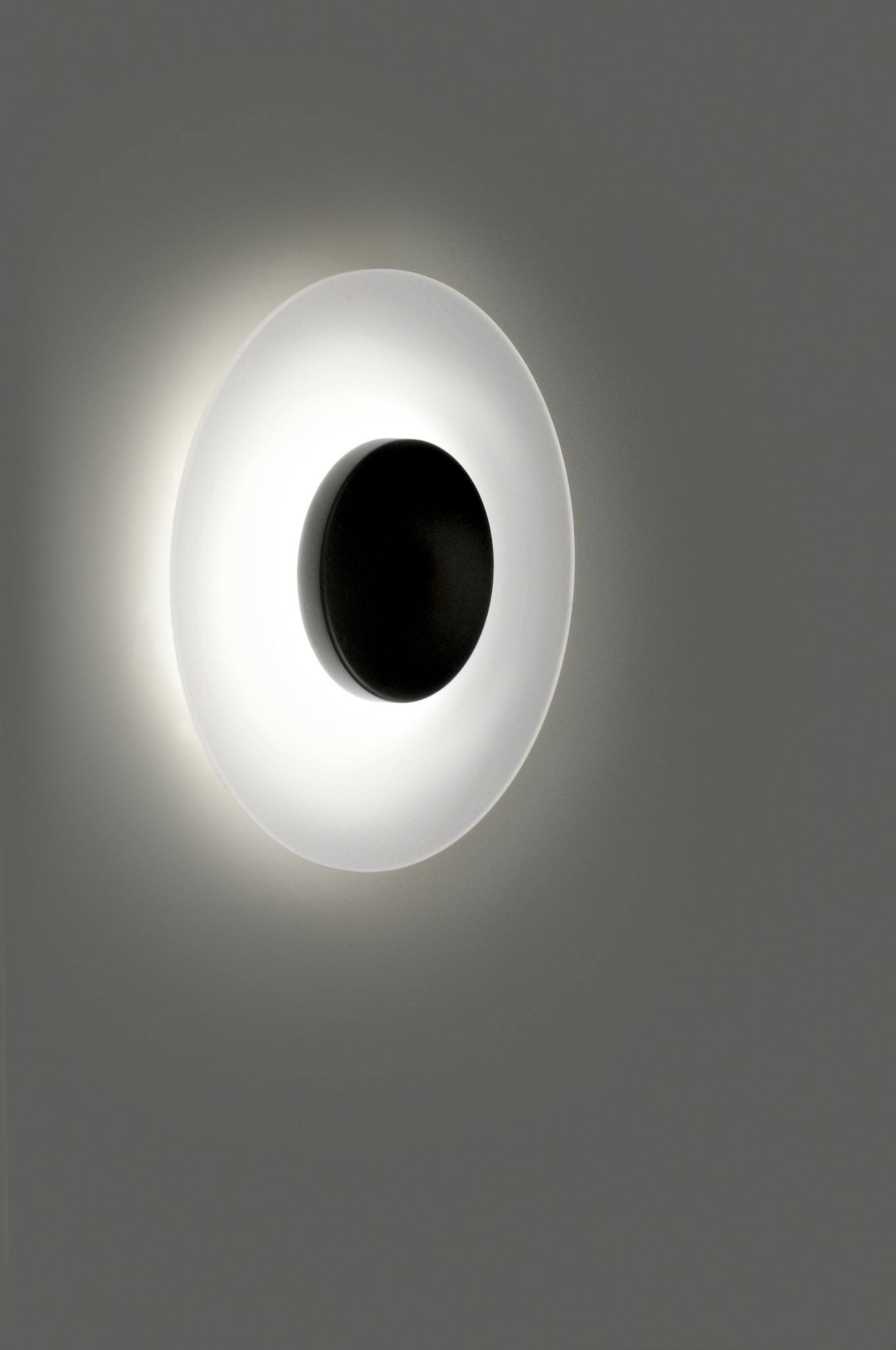 Halos Wall Lamp @ 20 cm Led DOB textured black - Milan - Accessoire Loods