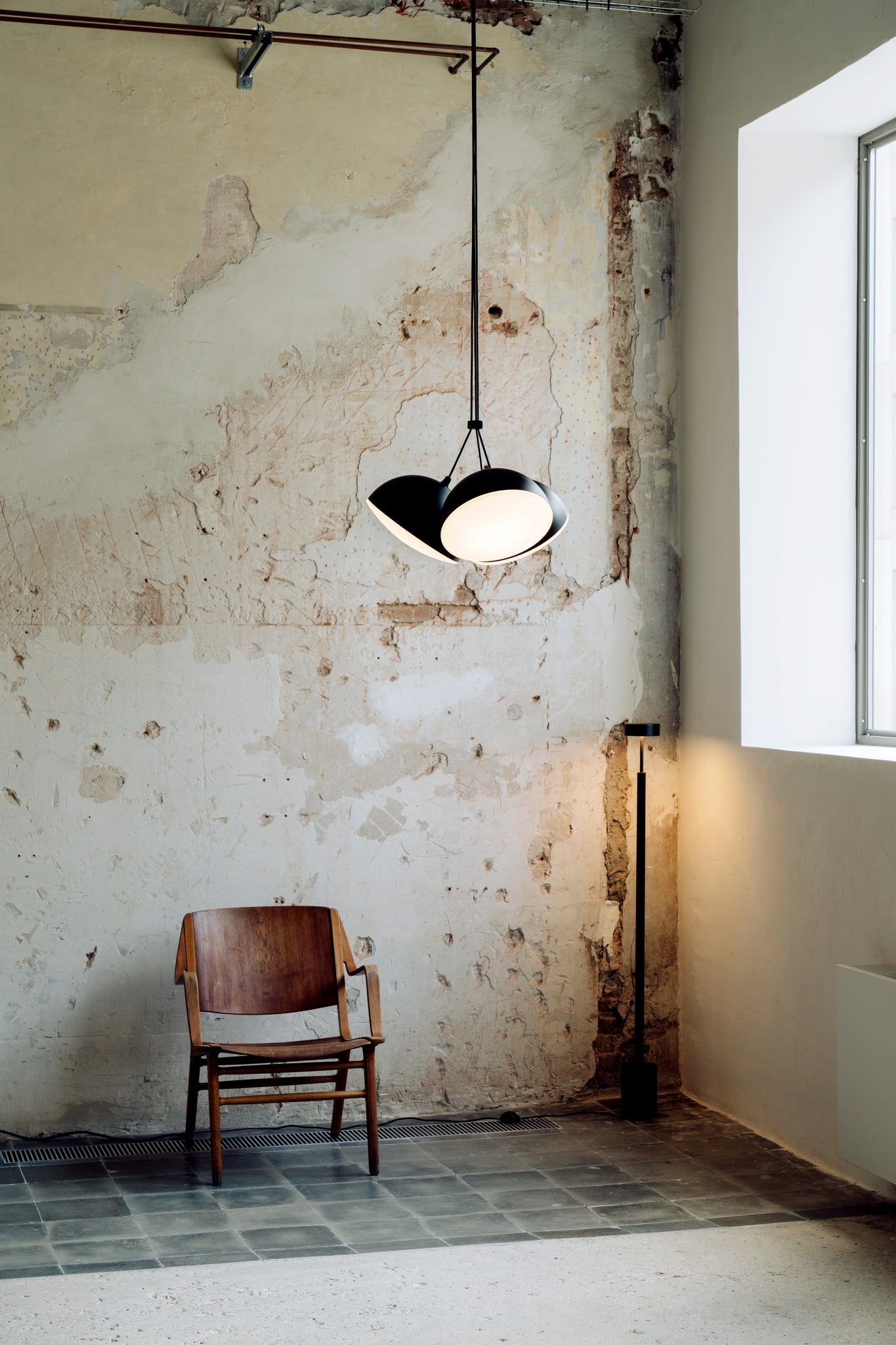 Nod Pendant lamp Textured black - Milan - Accessoire Loods