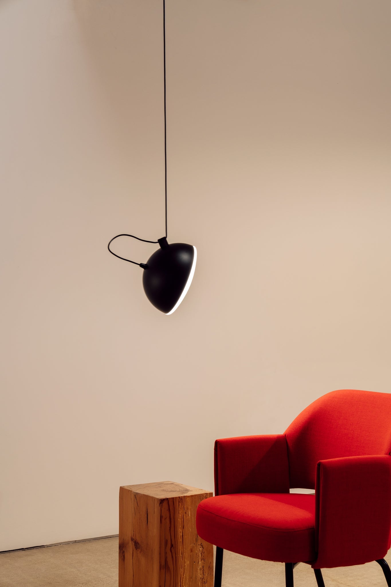 Nod Pendant lamp Textured black - Milan - Accessoire Loods