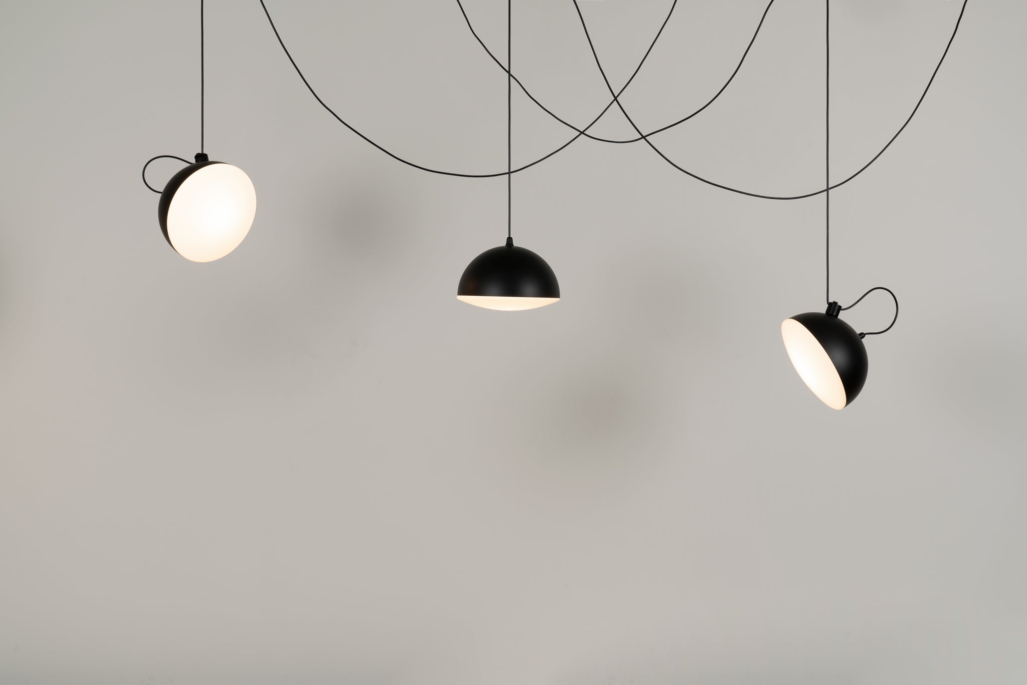 Nod Pendant lamp Textured black - Milan - Accessoire Loods
