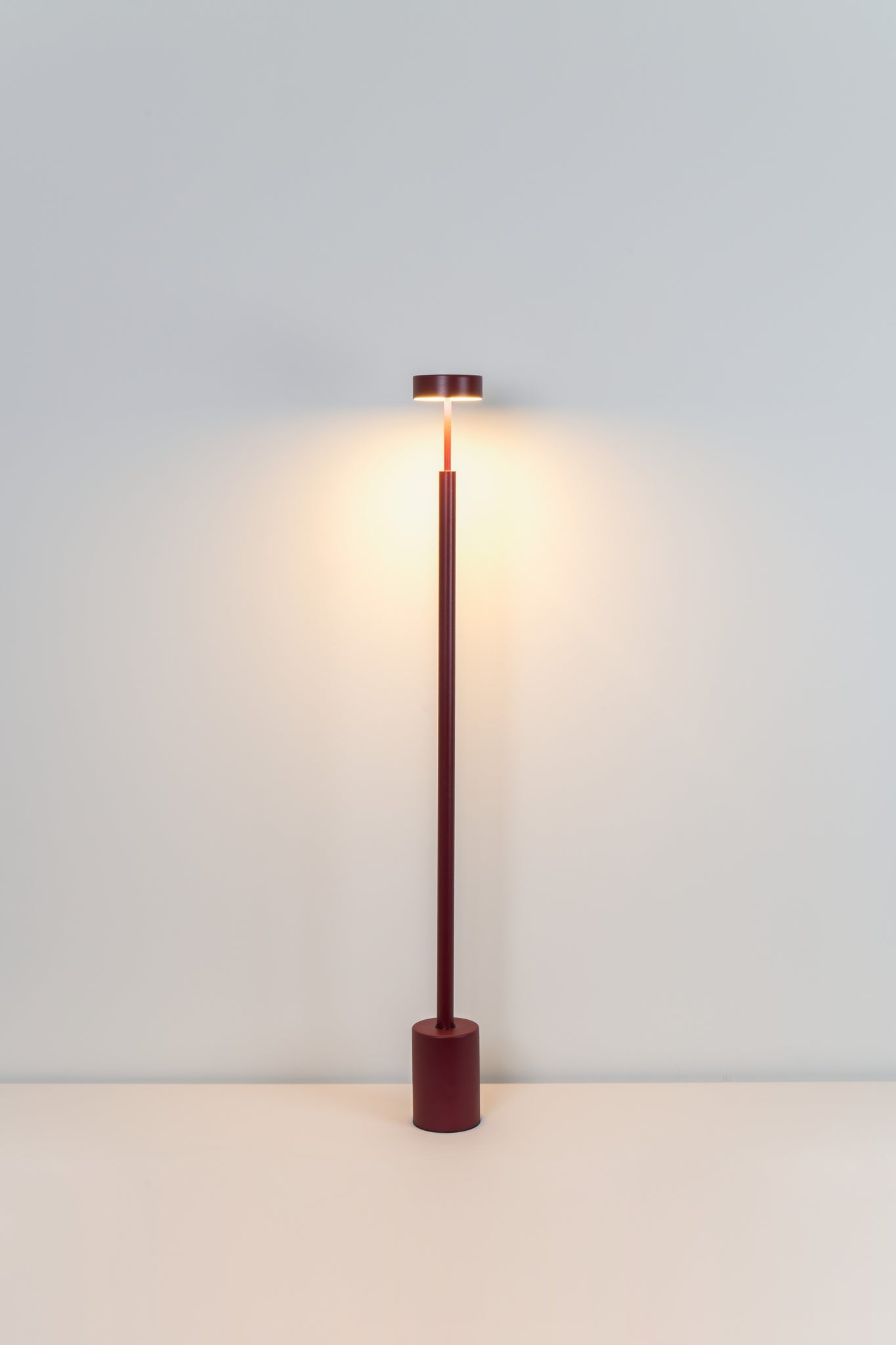 Peak Floor lamp h.130 cm Led PCB Textured burgundy - Milan - Accessoire Loods