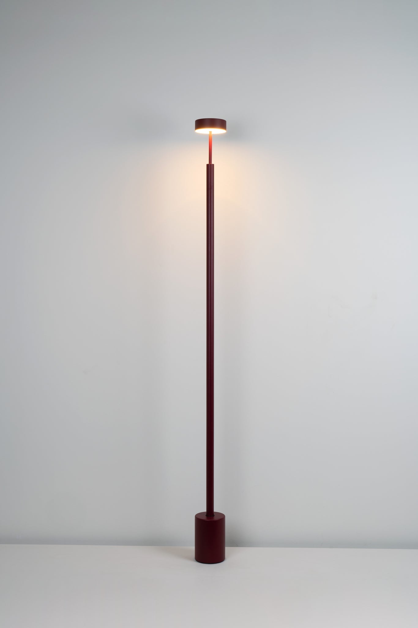 Peak Floor lamp h.170 cm Led PCB Textured burgundy - Milan - Accessoire Loods