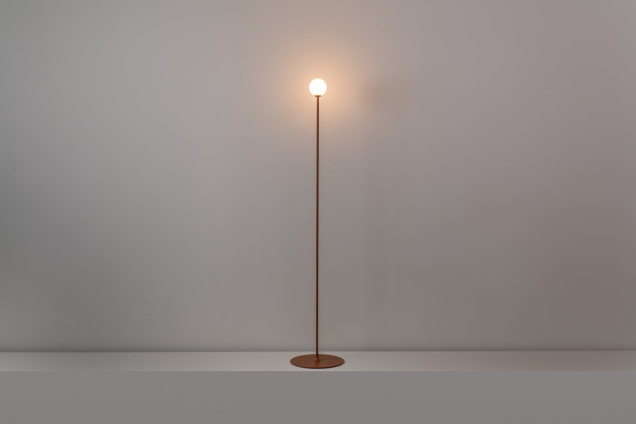 Symphony Floor lamp G9 H. 130 cm textured copper - Milan - Accessoire Loods