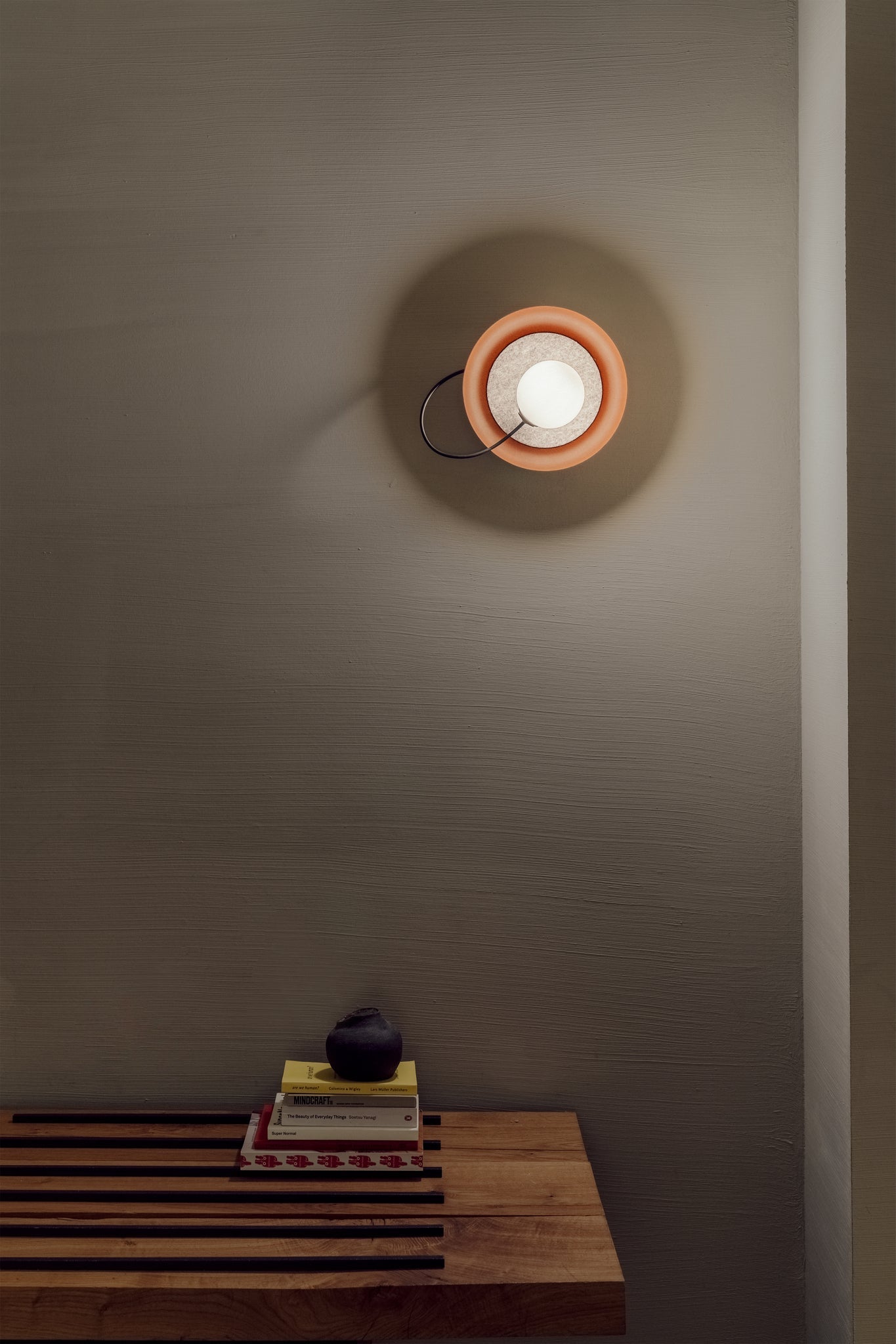 Wire Wall Lamp @ 24 cm G9 textured copper - Milan - Accessoire Loods