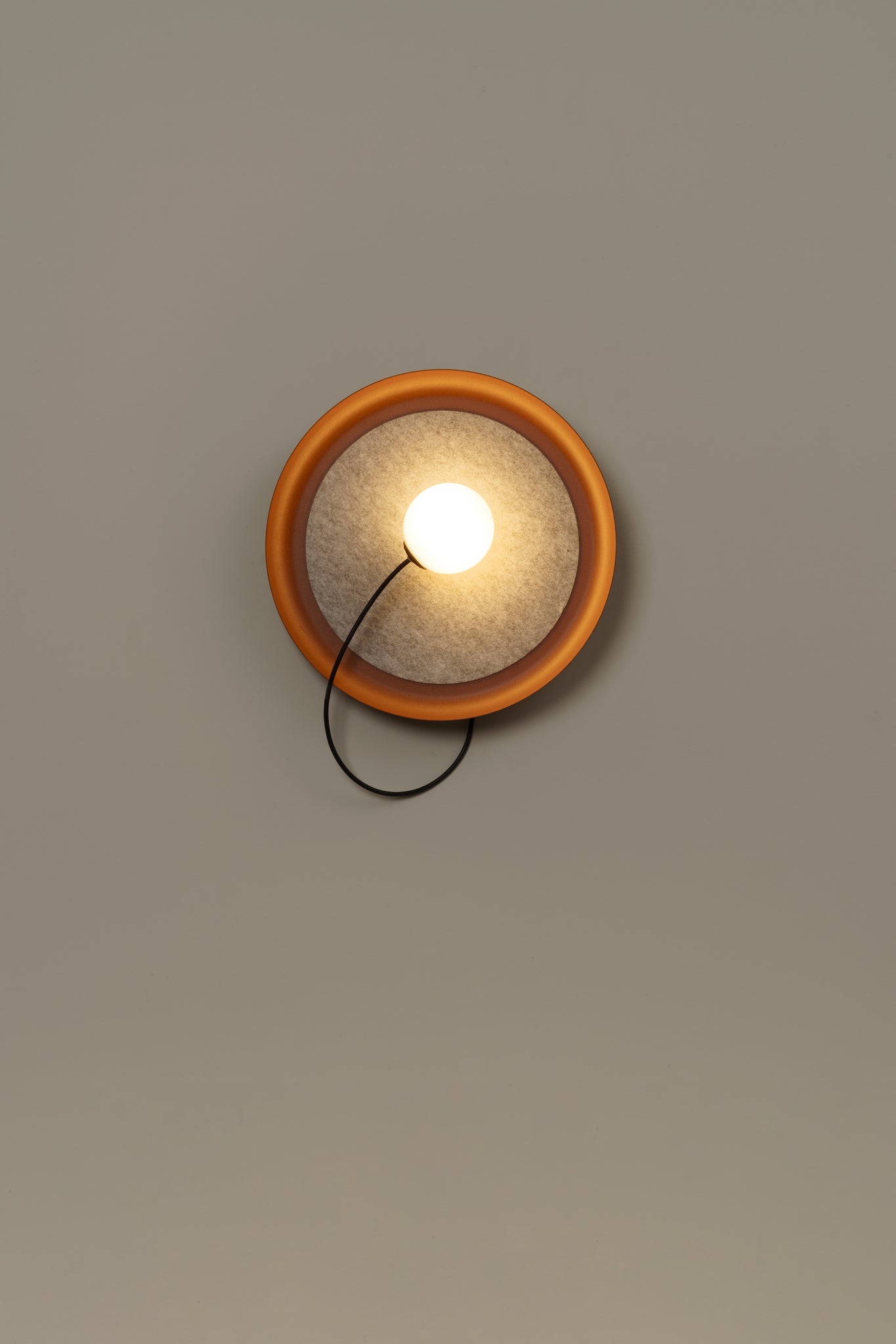 Wire Wall Lamp @ 38 cm G9 textured copper - Milan - Accessoire Loods