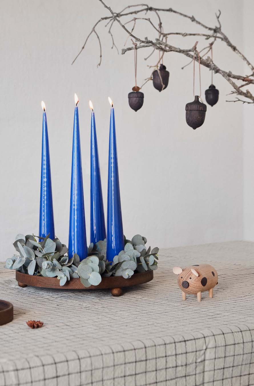 Inka Wood Tray Round - Large - OYOY LIVING - Accessoire Loods