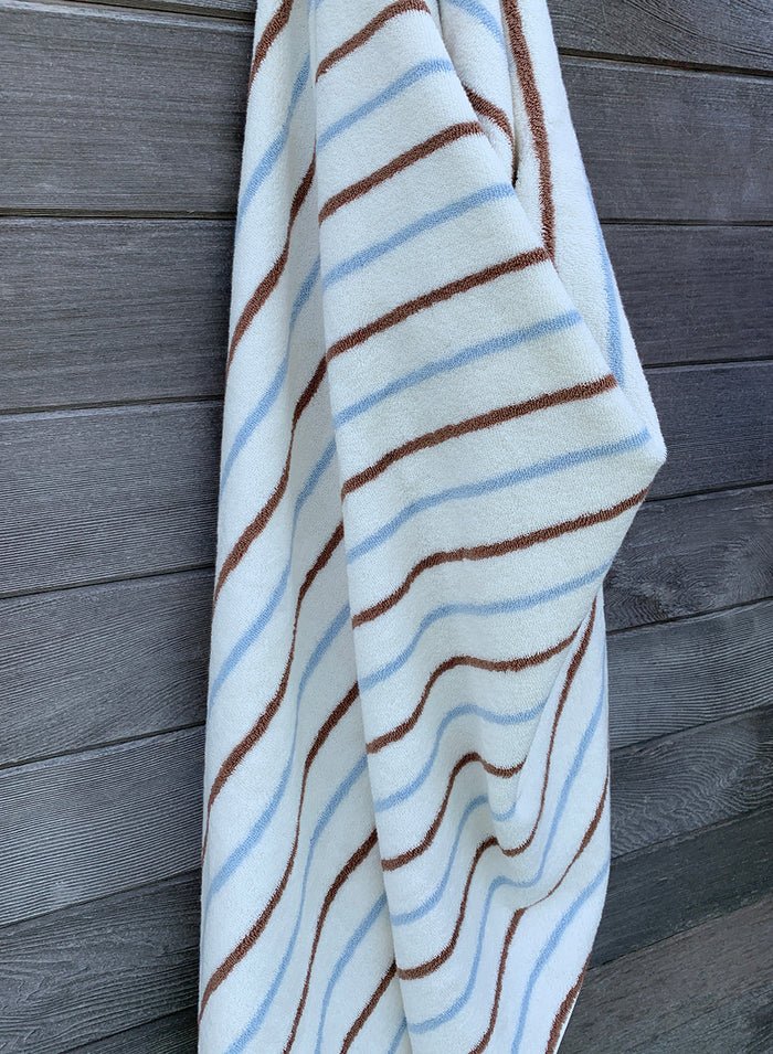 OYOY Living Raita Towel Caramel / Ice Blue - OYOY Living - Accessoire Loods