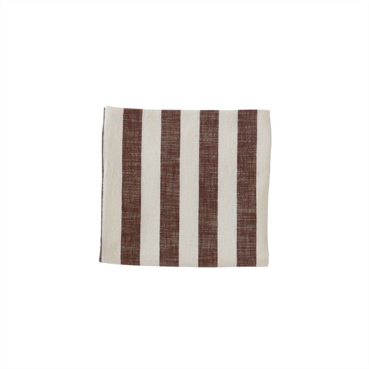 OYOY Living Striped Tablecloth Choko (Donkerbruin) - OYOY Living - Accessoire Loods