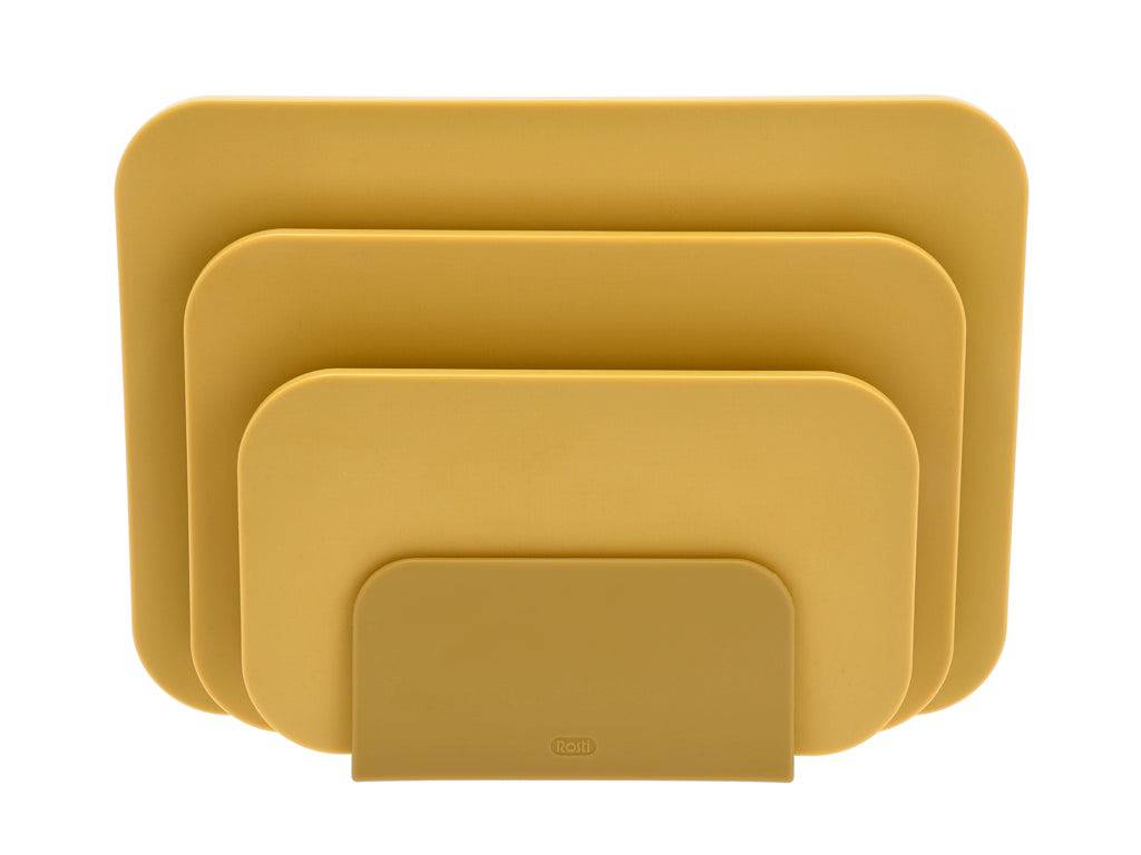 Rosti Snijplank Choptima set van 3 maten + houder - kleur Curry - Accessoire Loods
