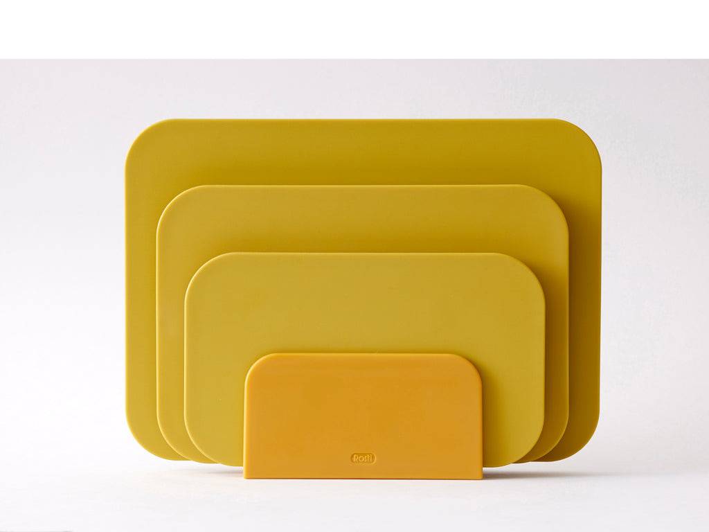 Rosti Snijplank Choptima set van 3 maten + houder - kleur Curry - Accessoire Loods