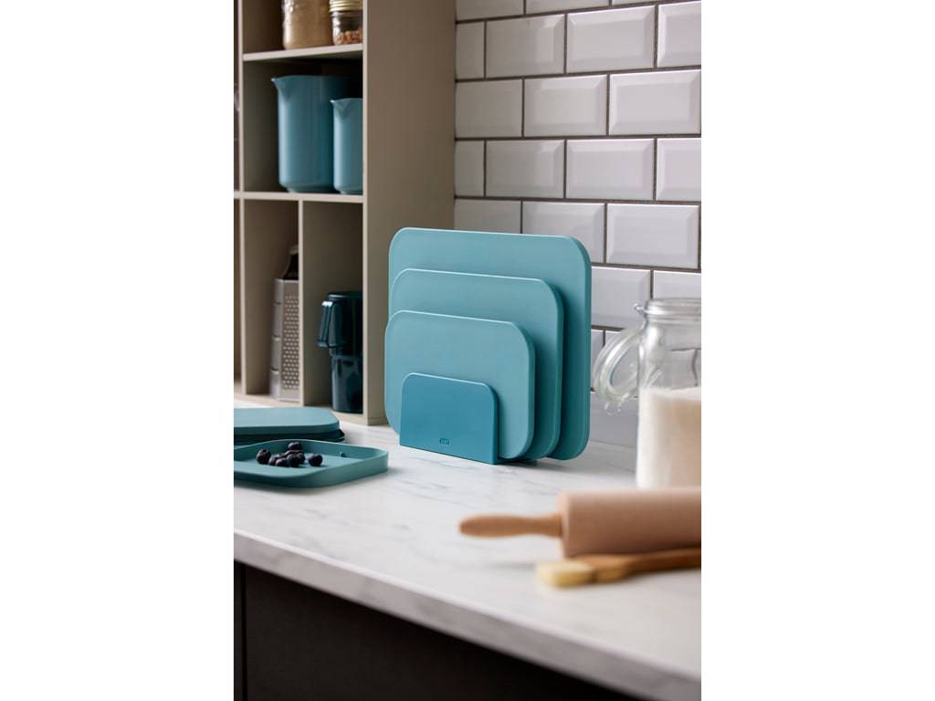 Rosti Snijplank Choptima set van 3 maten + houder - kleur Nordic groen - Accessoire Loods