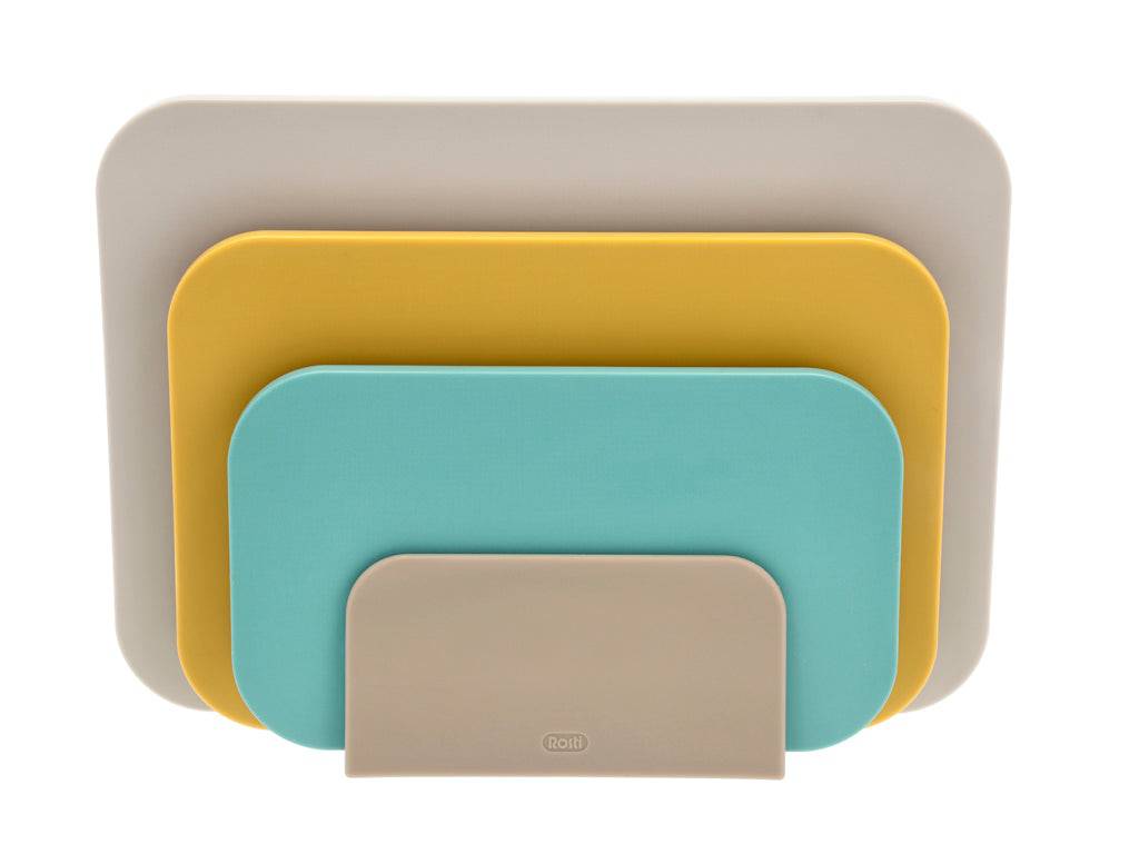 Rosti Snijplank Choptima set van 3 maten + houder - colour mix Beach - Accessoire Loods