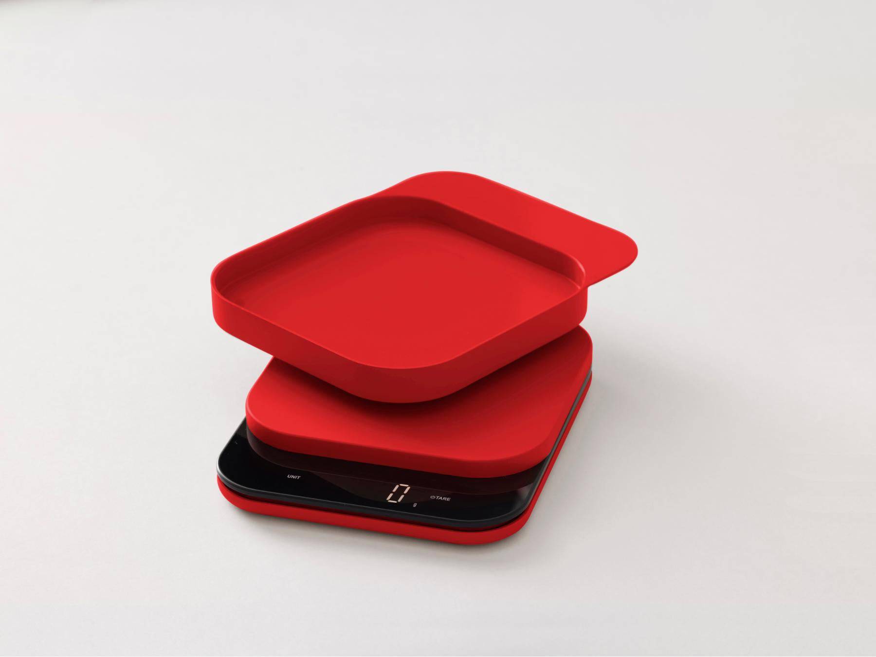 Rosti Keukenweegschaal Mensura Rood - max 10kg! - Accessoire Loods