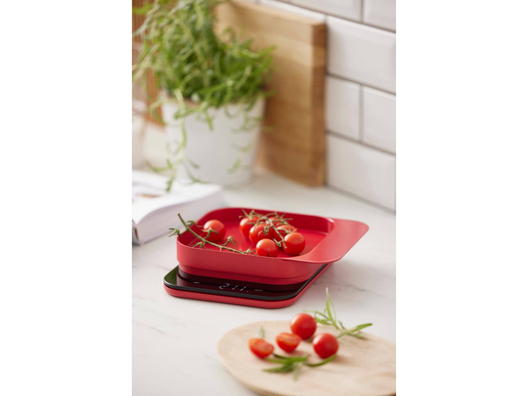 Rosti Keukenweegschaal Mensura Rood - max 10kg! - Accessoire Loods