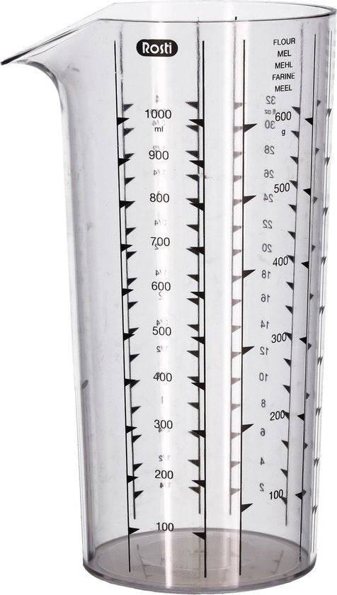 Rosti Maatbeker - 1 liter - Transparant - Rosti - Accessoire Loods