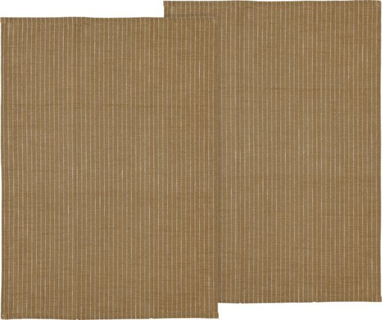 Södahl - 2 stuks Theedoeken Line serie, 50×70 cm - 100% katoen - Södahl - Accessoire Loods