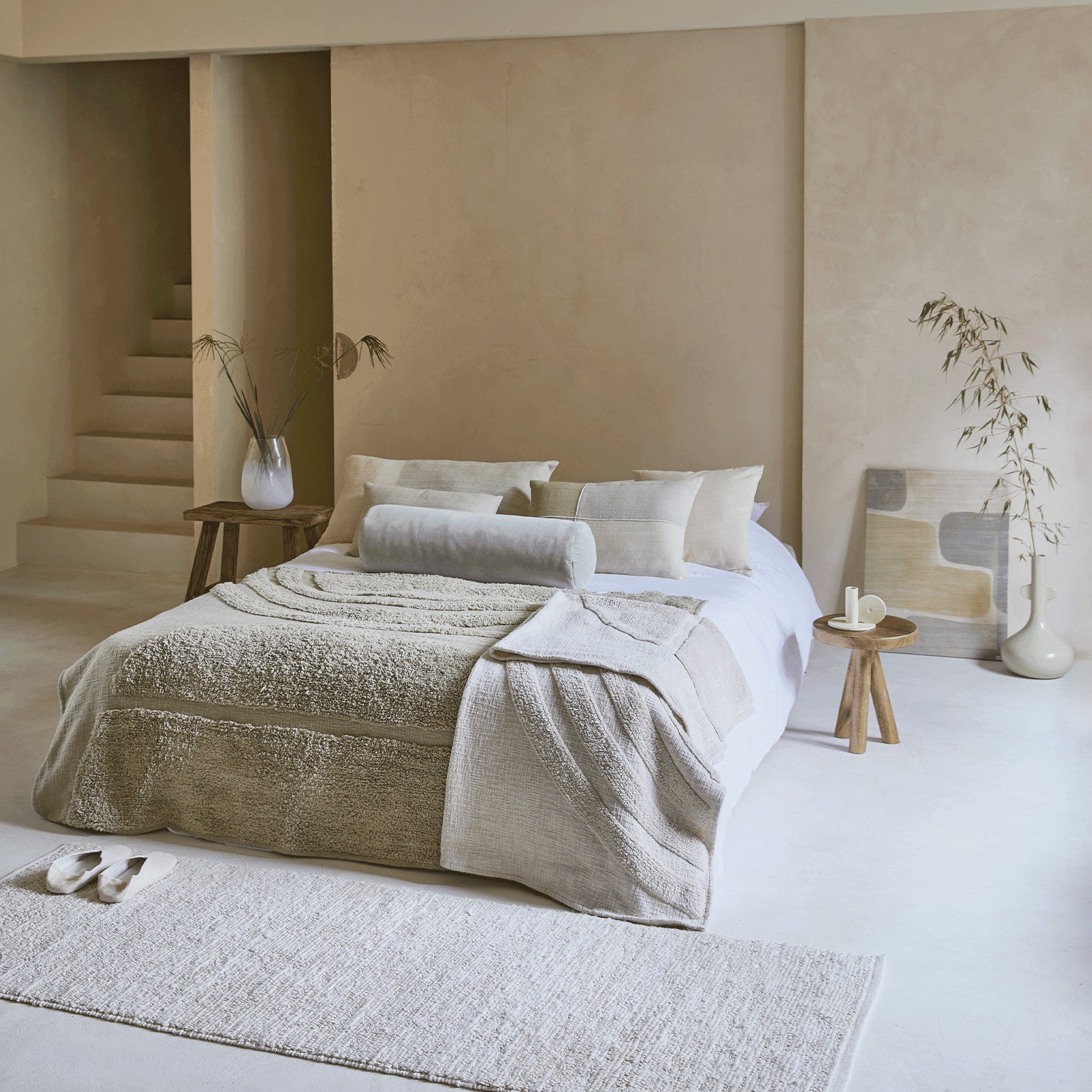 Urban Nature Culture - Plaid Rainbow, Spray Green - Urban Nature Culture - Accessoire Loods