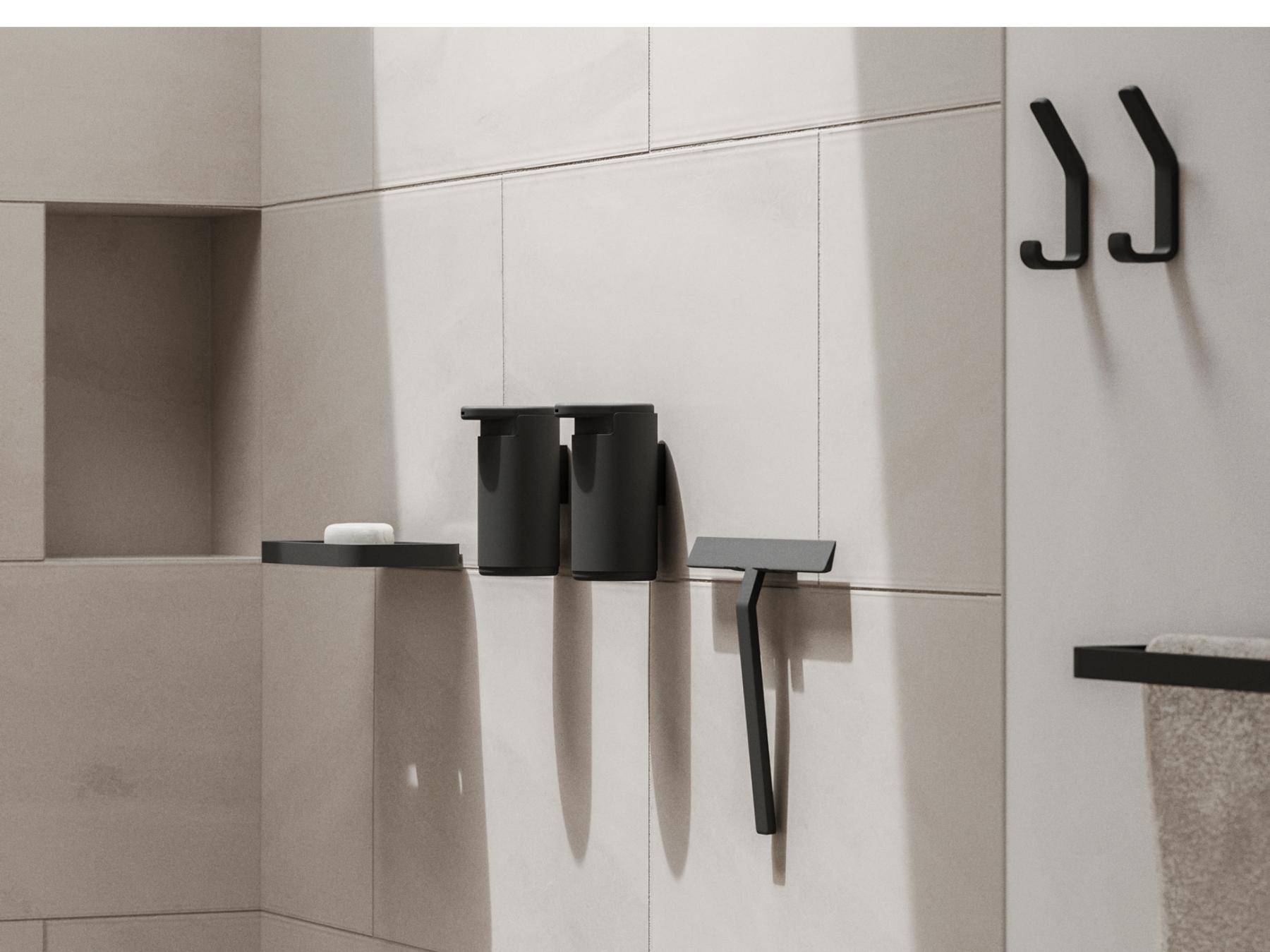 Zeepdispenser voor wand 14,4 cm - Accessoire Loods