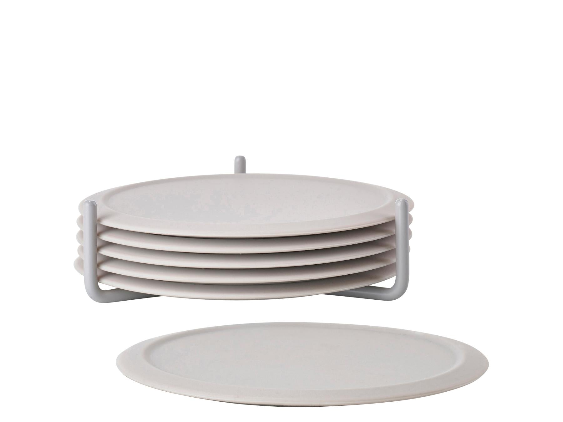 Singles houder met 6 onderzetters - Accessoire Loods