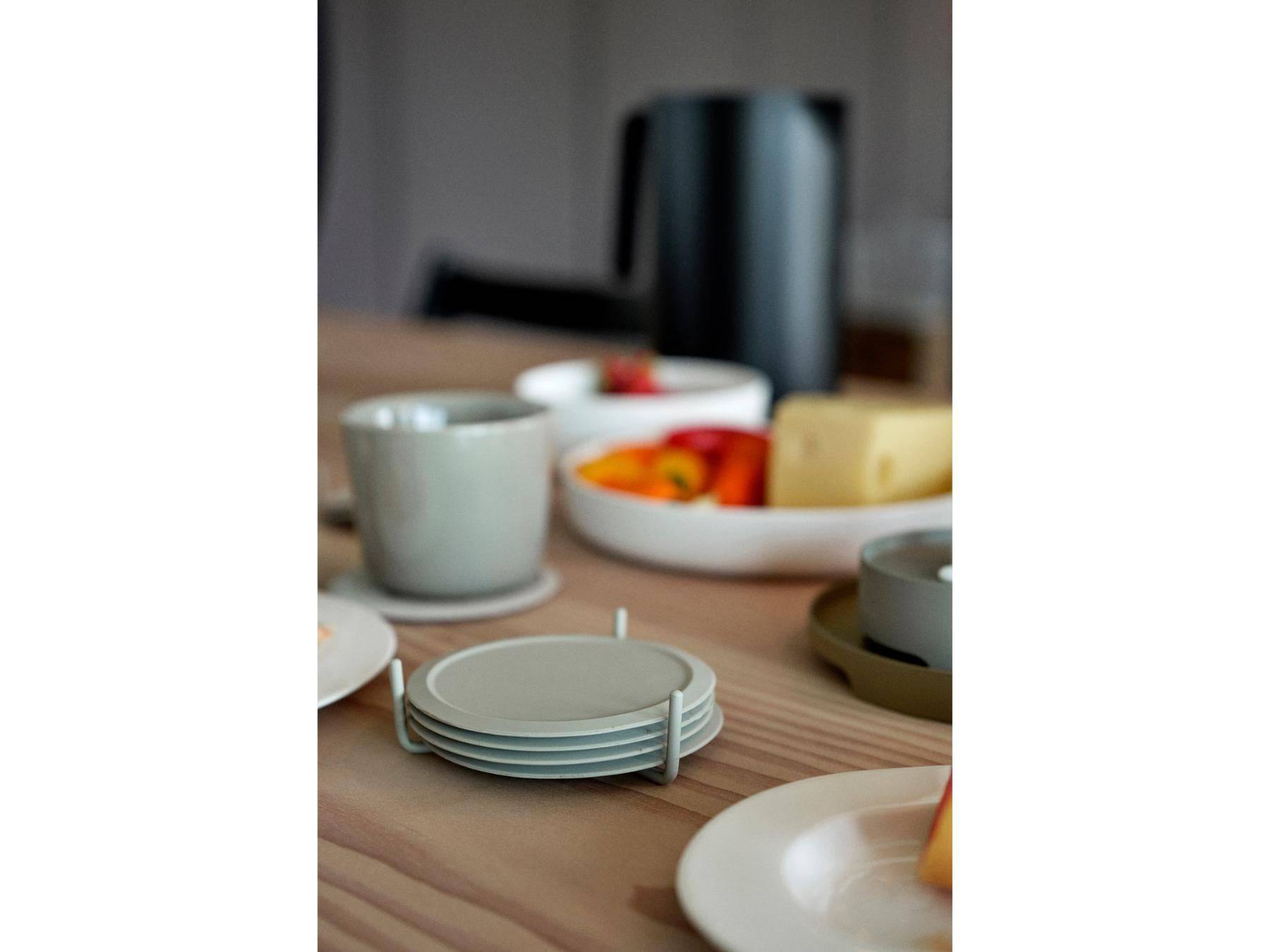Singles houder met 6 onderzetters - Accessoire Loods