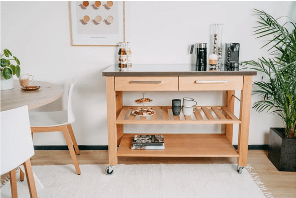 Butler keukentrolleys: van compact tot luxe modellen - Accessoire Loods