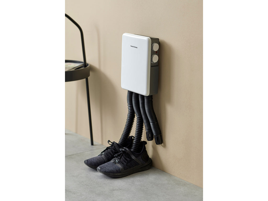 Nordic Sense schoendroger met thermostaat, 350 watt, wit - Accessoire Loods