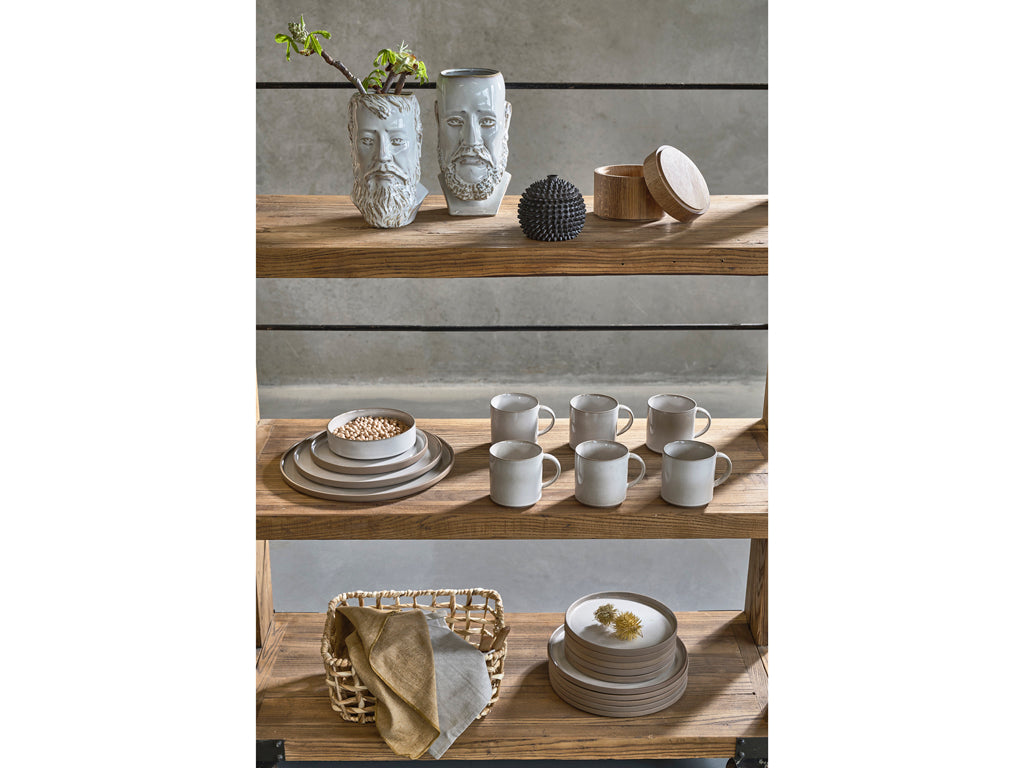 Villa Collection Calvi Vaas 26 cm Wit - Accessoire Loods