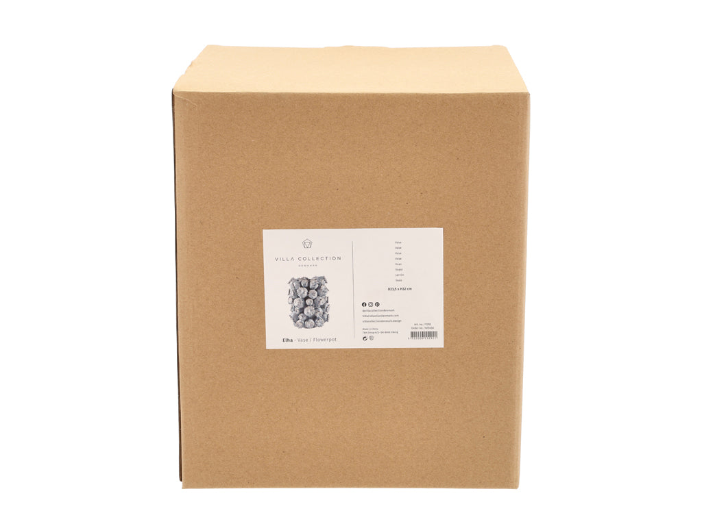 Villa Collection Elha Vaas Dia 23,5 x 32 cm Ballad Blue - Accessoire Loods