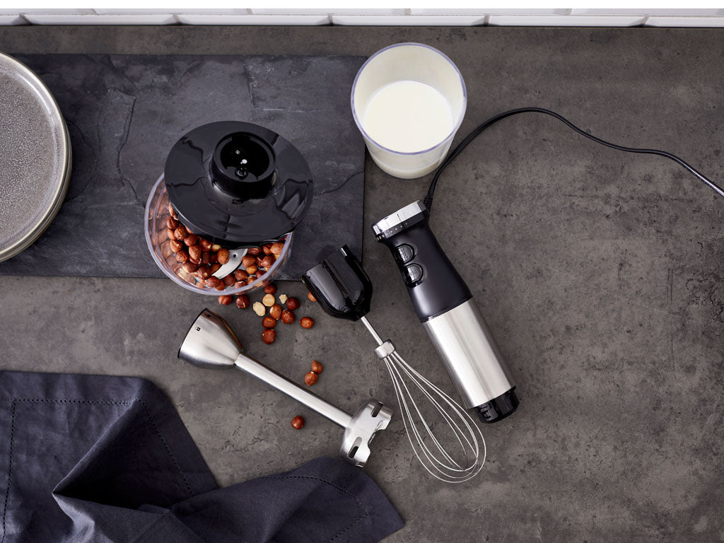 Nordic Sense staafmixerset, 800 watt, zwart/zilver - Accessoire Loods